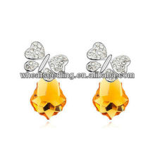 new design champagne crystal earrings jewelry|butterfly crystal stud earrings factory directly earrings jewelry 013030728